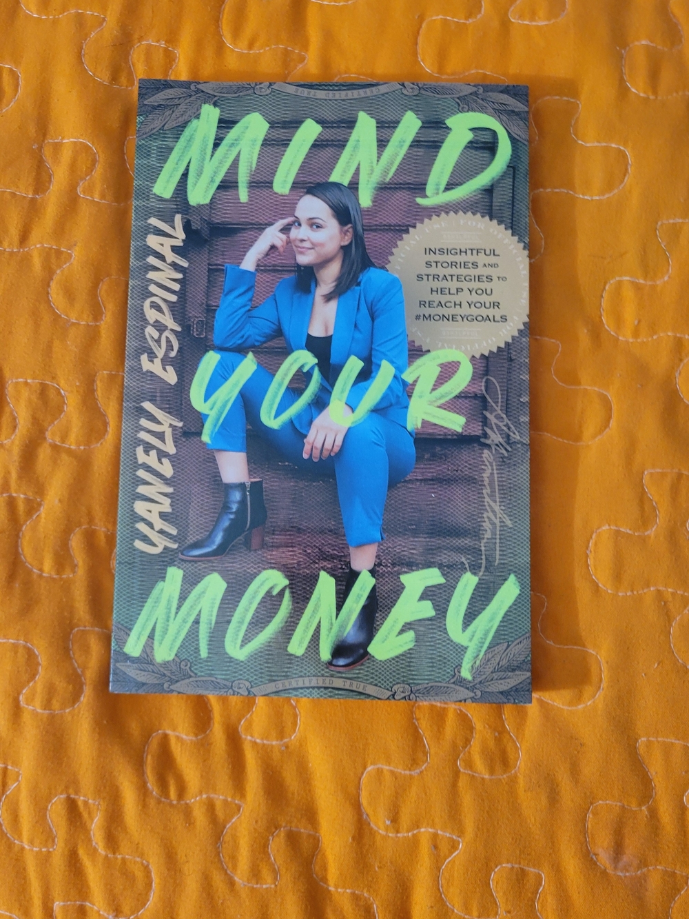 Mind Your Money by Yanely Espinal — Blue Cover Paperback